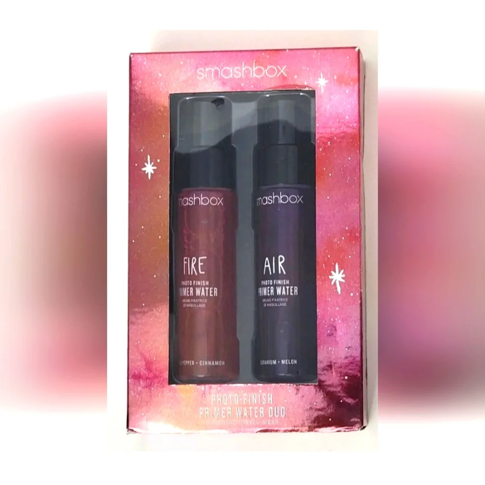 2 x SMASHBOX Photo Finish Primer Water Duo FIRE and AIR TRAVEL SIZE